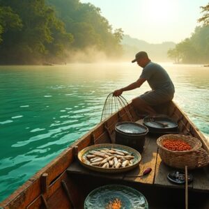 River Boat Fishing and Live cooking tour packages